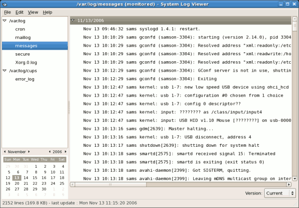 System Log Viewer