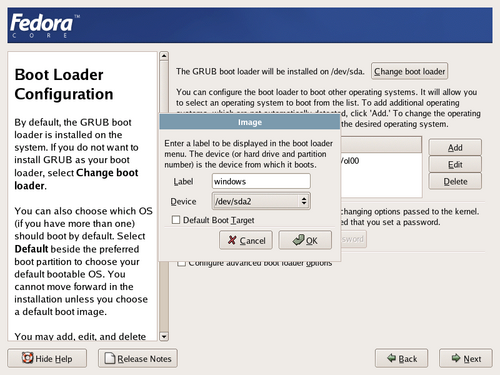 Adding entries to the GRUB boot menu.