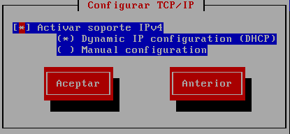 Configuración de TCP/IP