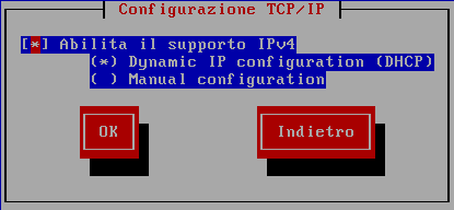 Configurazione TCP/IP