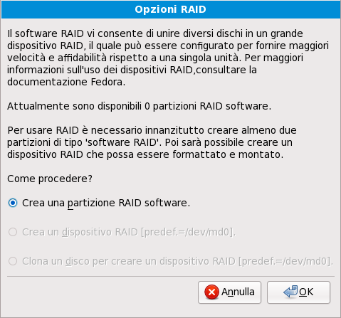 Opzioni RAID