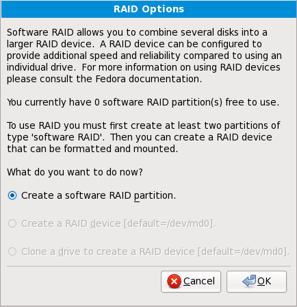 RAID options