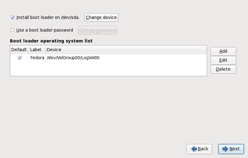 Boot Loader Configuration