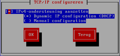 TCP/IP configuratie