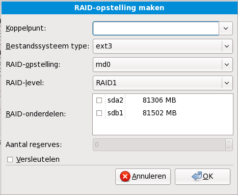 Een RAID-opstelling maken