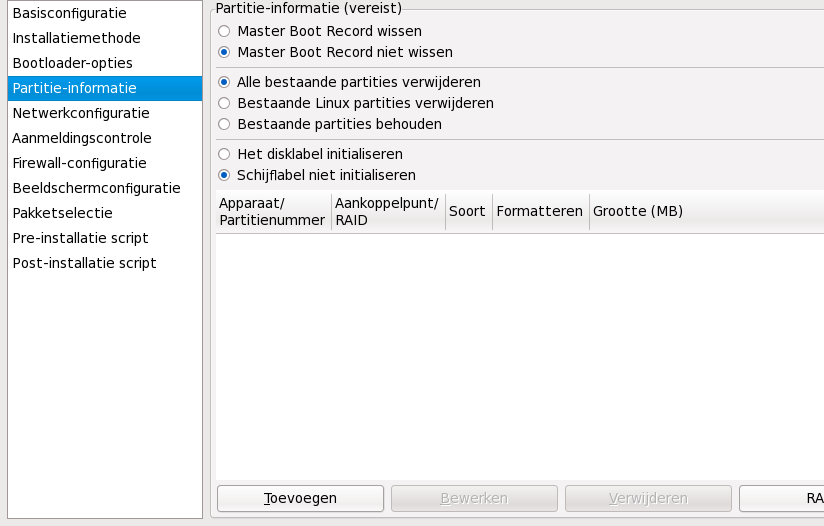 Partitie-informatie