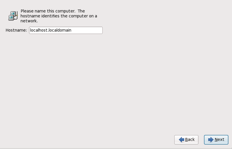 Setting the hostname