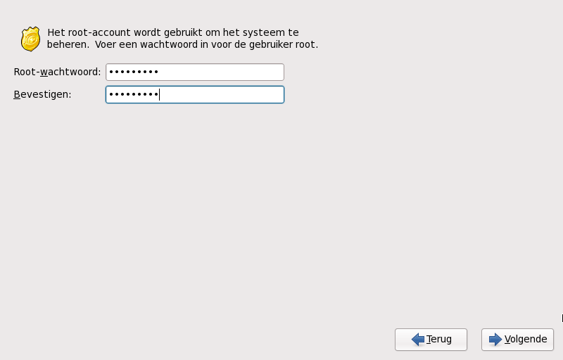 Root wachtwoord