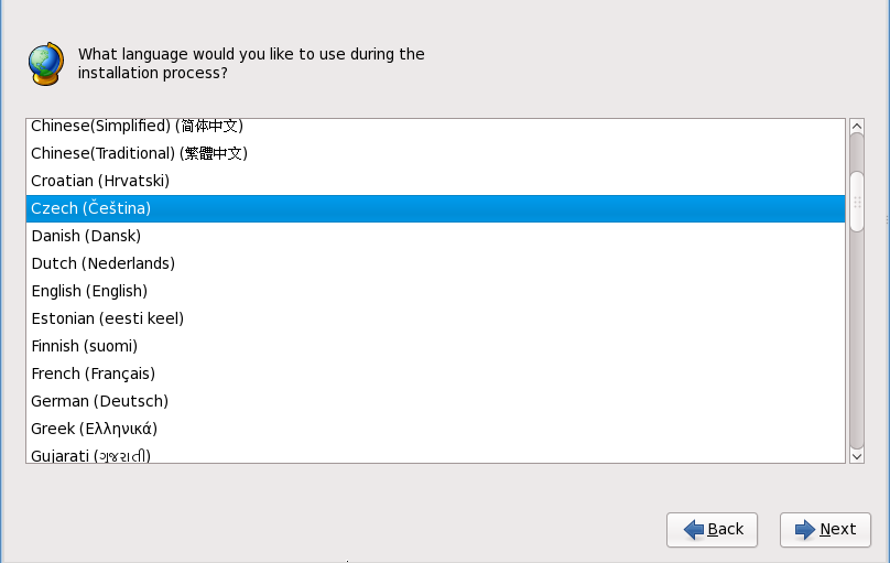 Language Selection