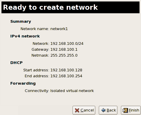 Ready to create network